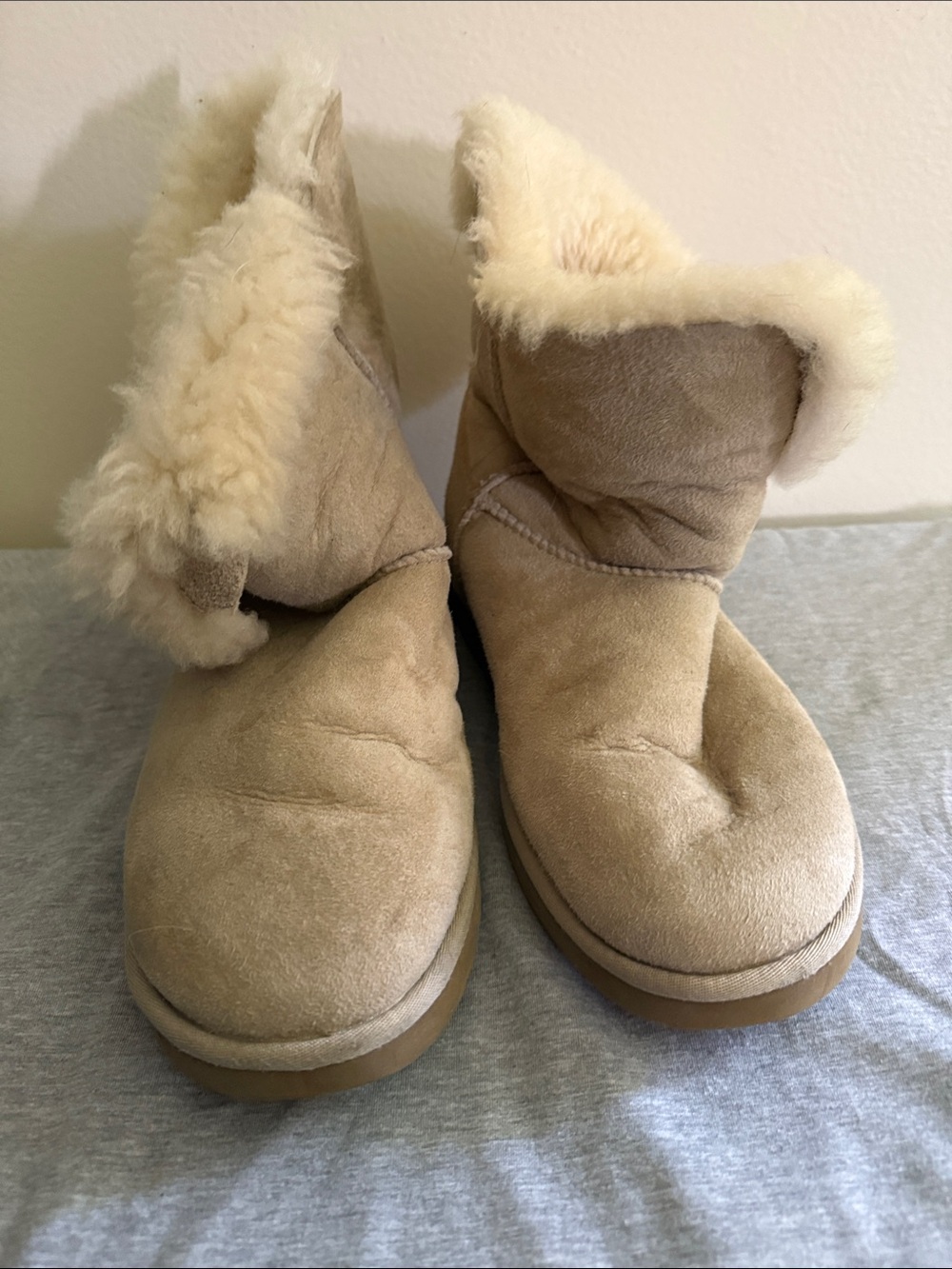 UGG Suede Cuff Ankle Boots